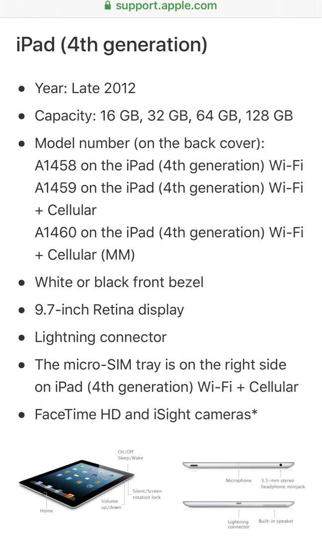Ipad (Category: iPad) located in Singapore. Submitted by loghd (Listing ID 262253449, Image 3). Description: Old, but fine. Only minor scratches. .
