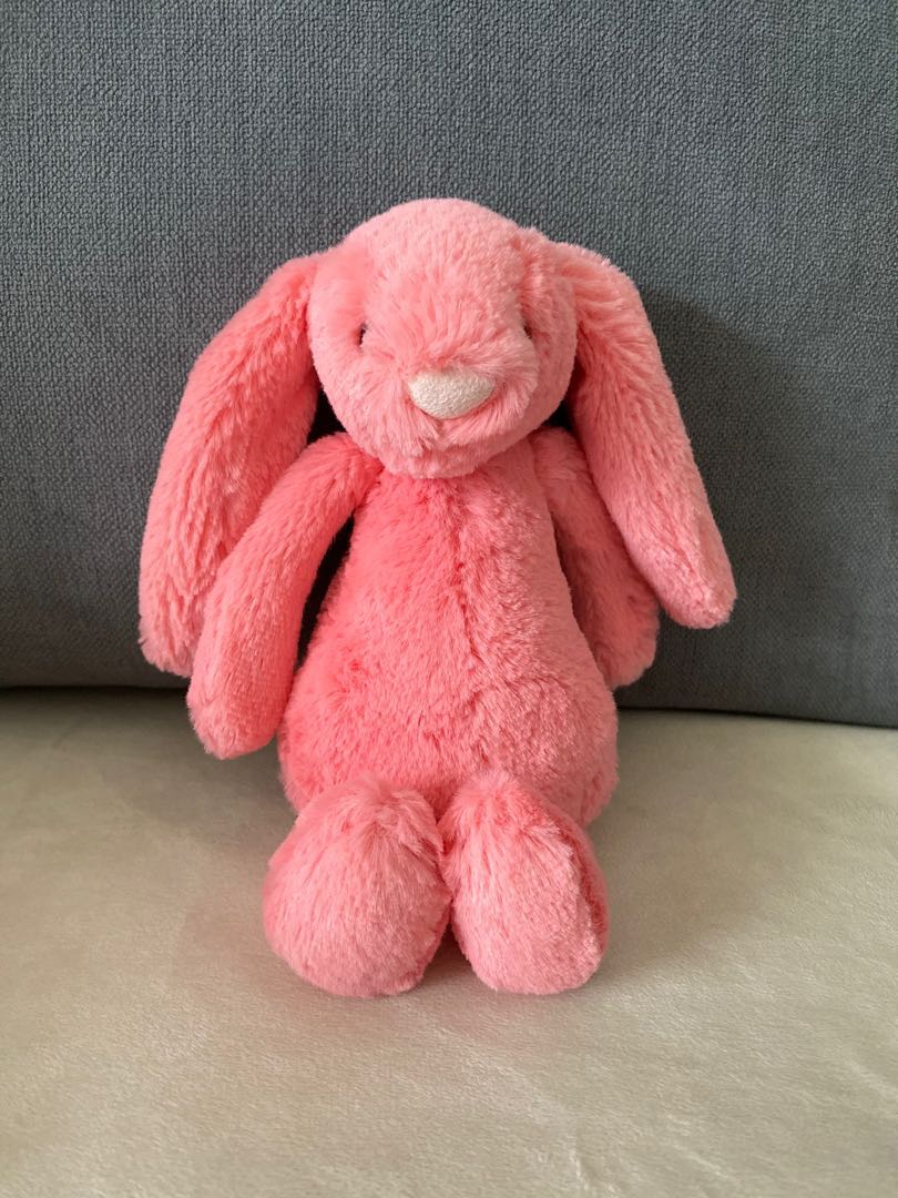 Jellycat Bashful Coral Bunny Hobbies Toys Toys Games on