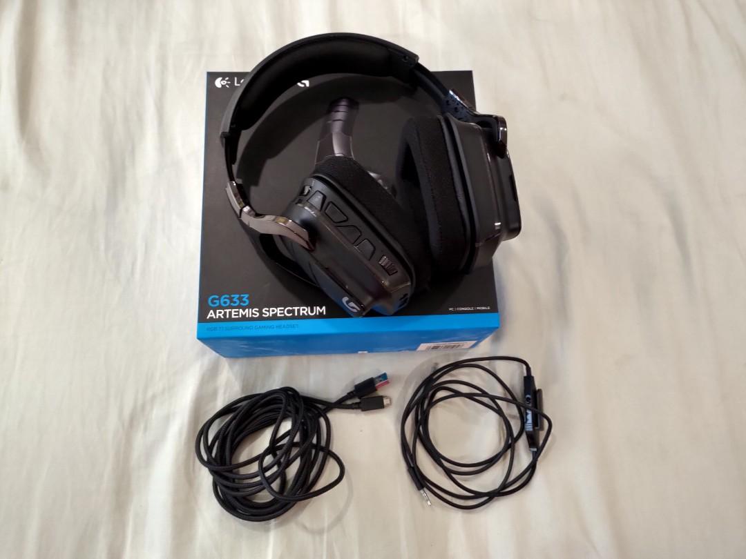 logitech g633 artemis spectrum rgb 7.1 gaming headset
