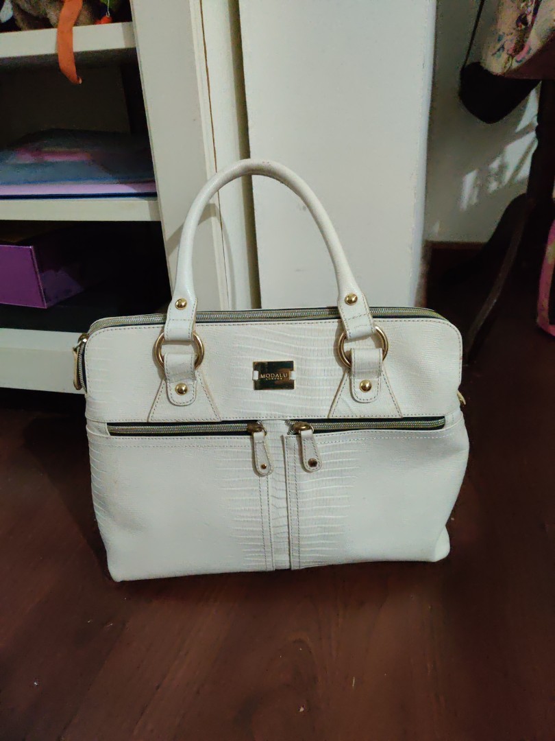 Modalu London White Crocodile Leather Handbag Luxury Bags Wallets Handbags On Carousell Shop with confidence on ebay! carousell