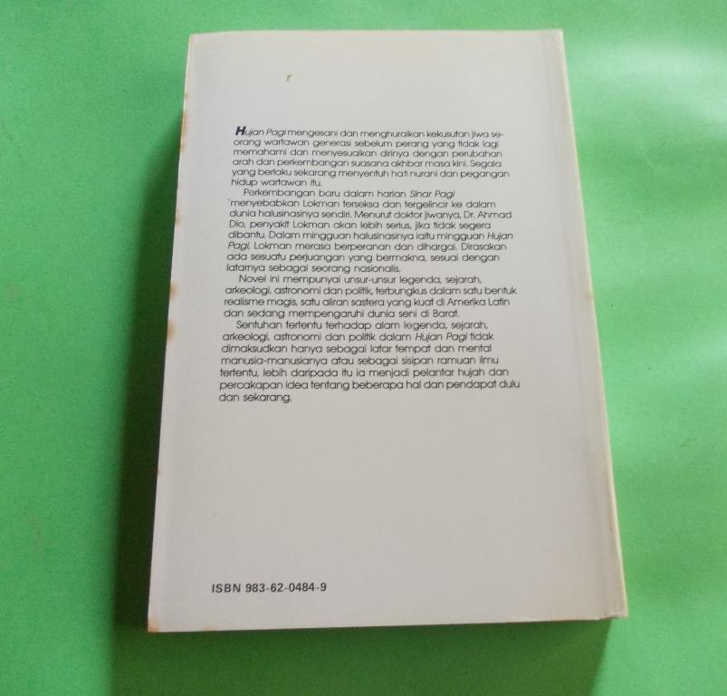 NOVEL HUJAN PAGI (EDISI KHAS SASTERAWAN NEGARA 1988) : OLEH A. SAMAD