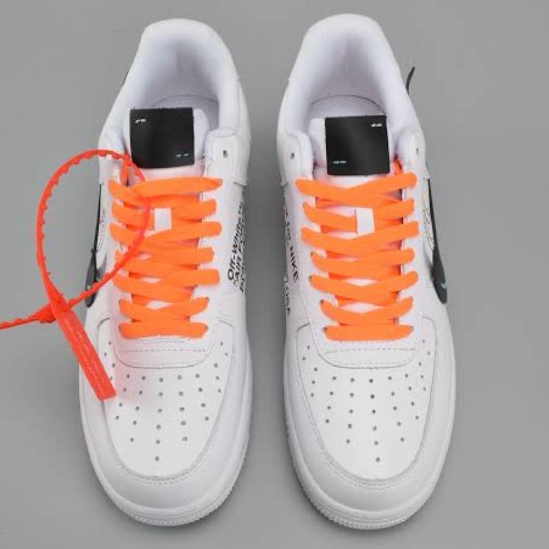 orange shoelaces nike