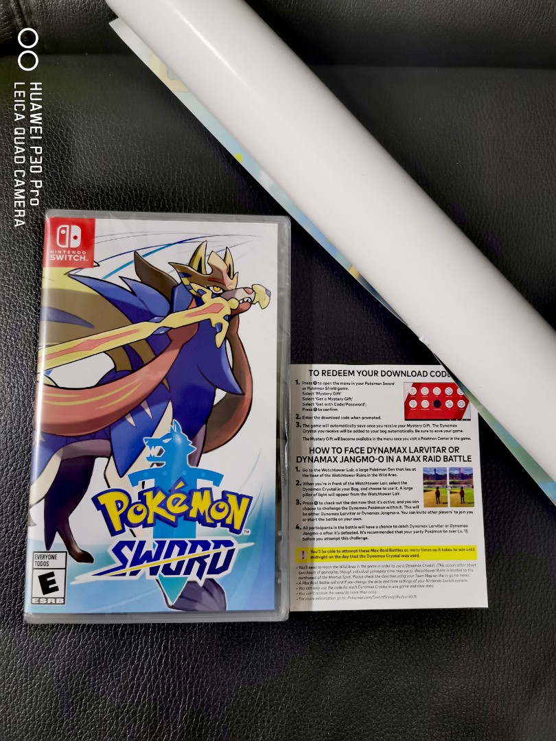 Pokemon Sword Dlc Code Poster Toys Games Video Gaming Video Games On Carousell