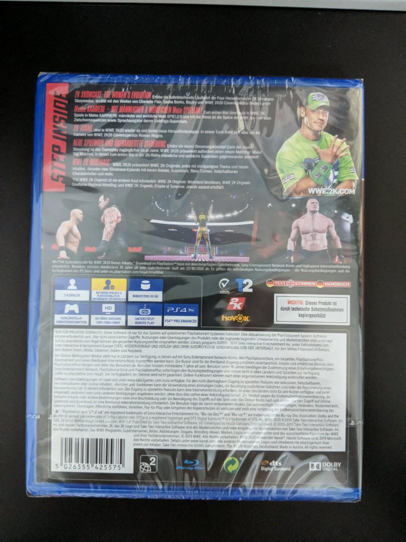 PS4 Game WWE 2K20 New Video Gaming Video Games PlayStation on