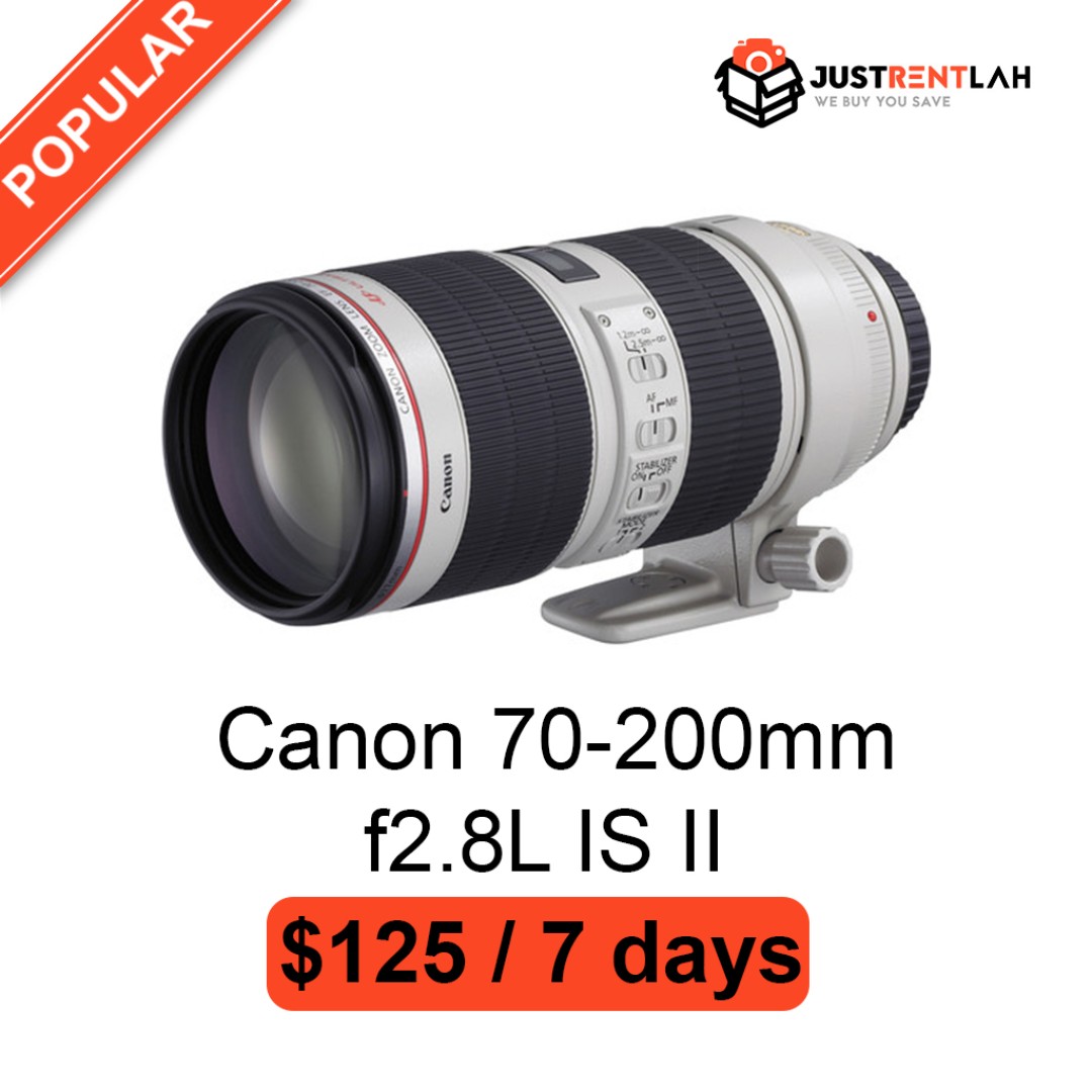 [RENT] Canon EF 70-200mm f2.8L IS III USM Lens | 70-200mm f2.8L IS II | 70-200mm f4L | 100-400mm f4.5-5.6L II