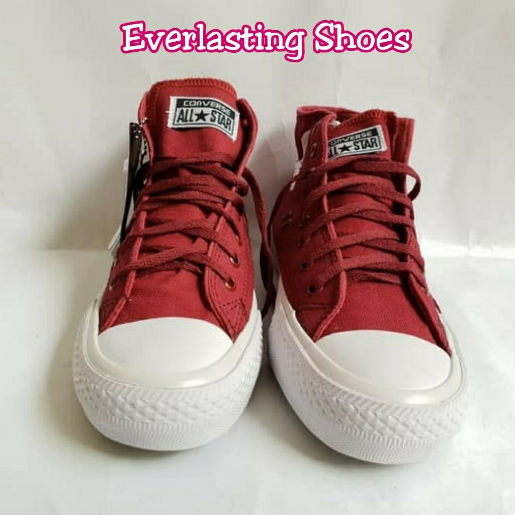 Sepatu Converse All Star High Full Maroon Red Merah Marun Grade Original Premium Quality Sneaker Sneakers Made In Vietnam Import Women S Fashion Women S Shoes On Carousell