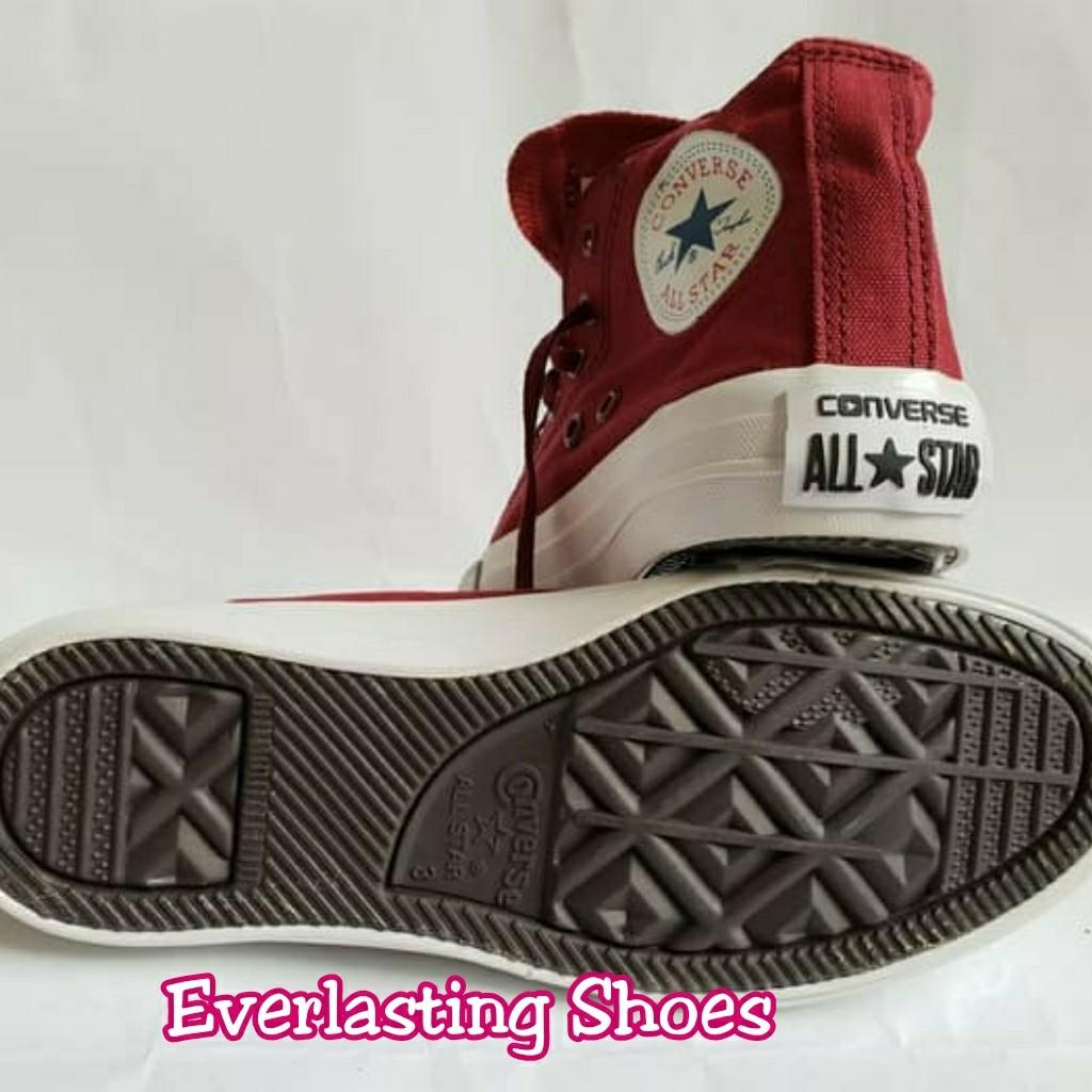 Sepatu Converse All Star High Full Maroon Red Merah Marun Grade Original Premium Quality Sneaker Sneakers Made In Vietnam Import Women S Fashion Women S Shoes On Carousell