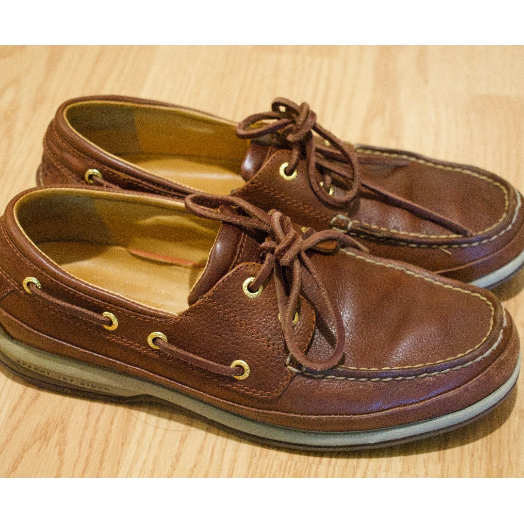 sperry top sider leather