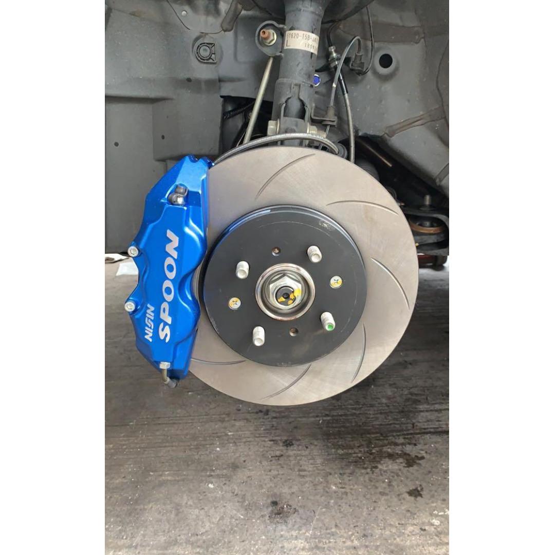 Spoon Sport Twin Block 4 Pot Brake Kit Honda GK5, GP5, GK3 Fit Jazz
