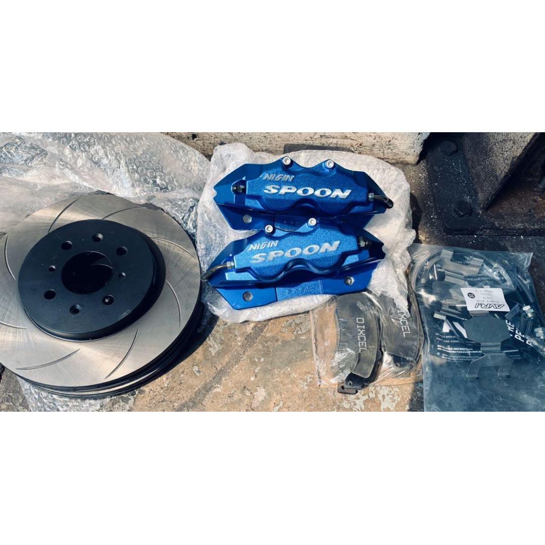 Spoon Sport Twin Block 4 Pot Brake Kit Honda GK5, GP5, GK3 Fit Jazz