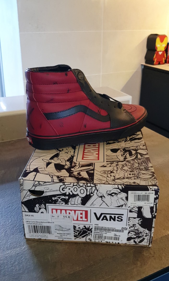Deadpool vans deals size 10.5