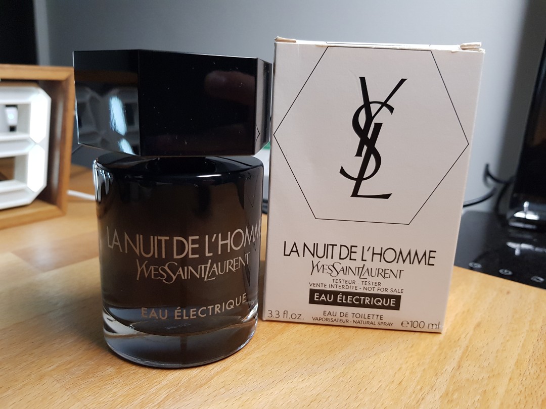 YSL Yves saint Laurent La Nuit De L'homme Eau Electrique (Tester) 100ml,  Beauty & Personal Care, Fragrance & Deodorants on Carousell