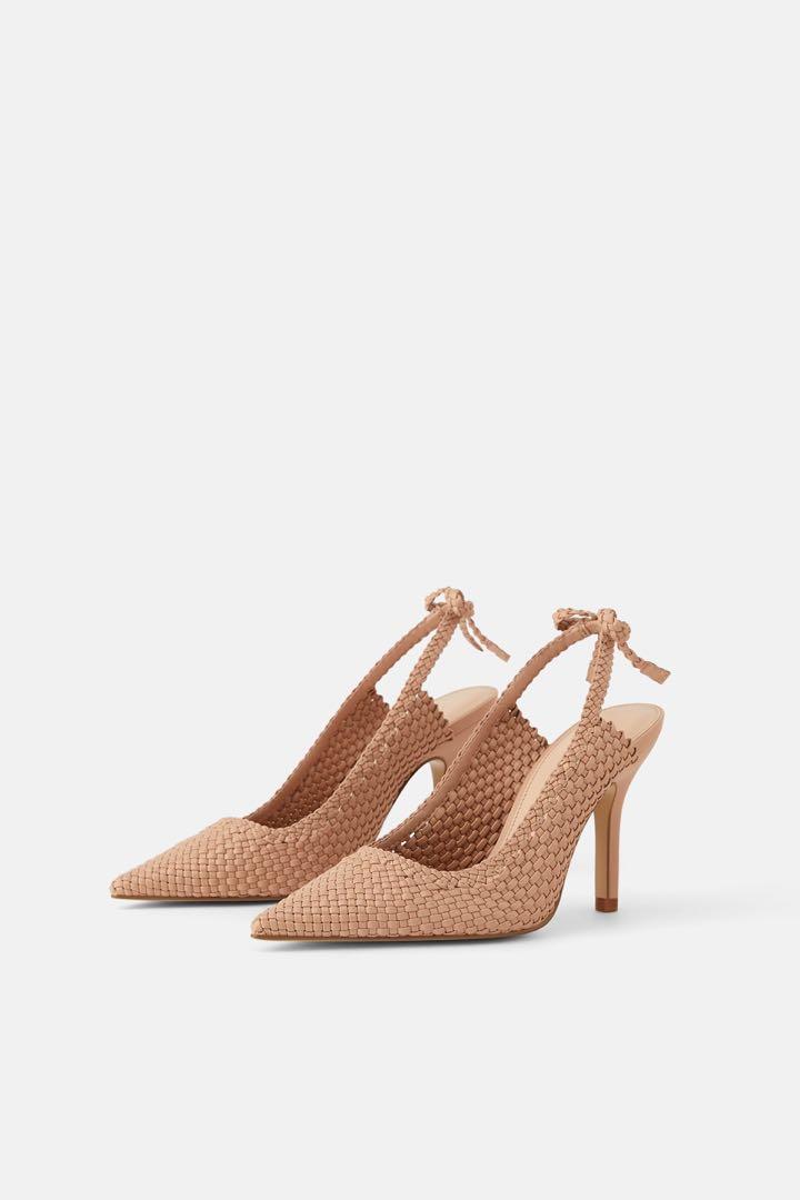 Zara woven shoes shop