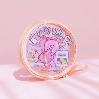 Jelly Bean Bear [Bear Snack] Round Pouch By Milkjoy