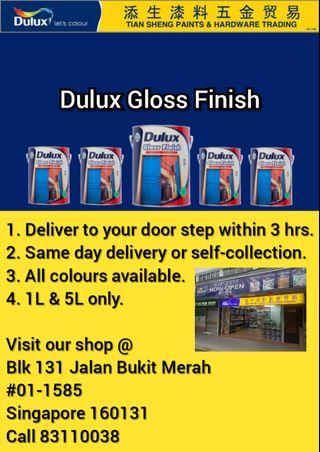 Dulux Gloss Finish Paint 1L & 5L [Instock]