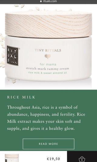 tiny rituals stretchmark tummy cream