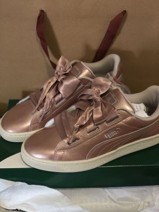 Puma basket heart 2024 copper rose singapore