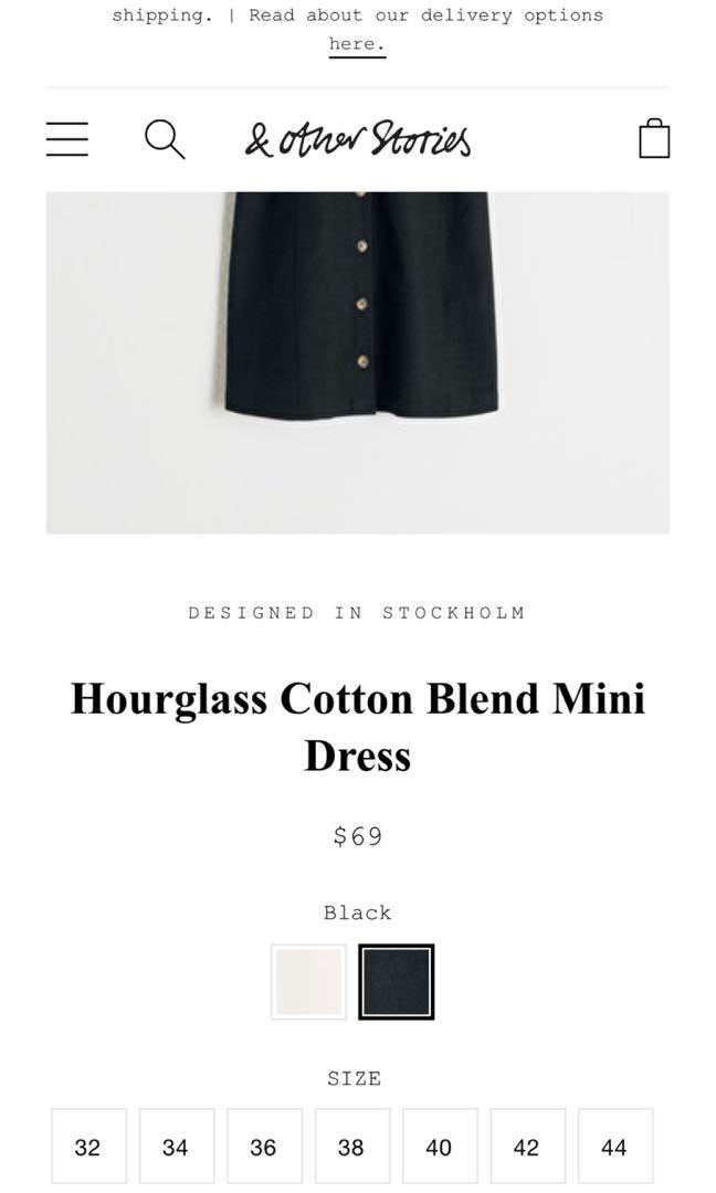 Hourglass cotton blend mini store dress