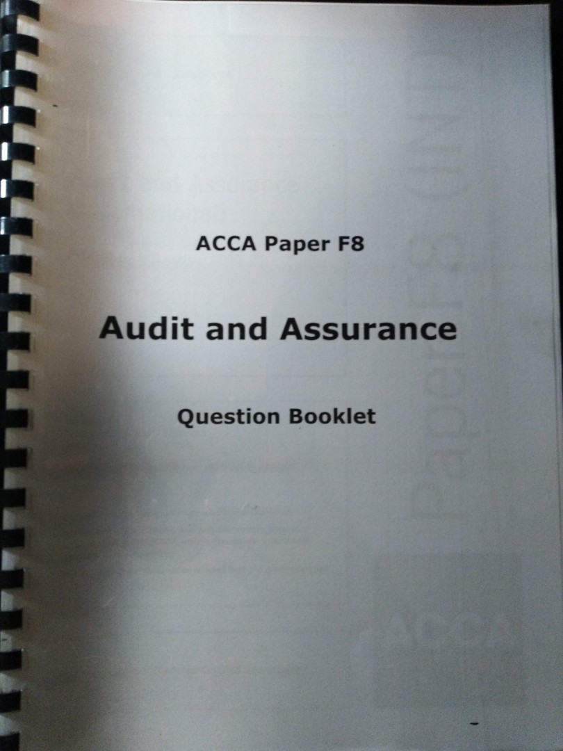 Year acca paper past ACCA P1
