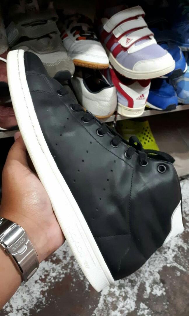 Adidas Og Stan Smith Mid Black-White, Men'S Fashion, Footwear, Sneakers On  Carousell