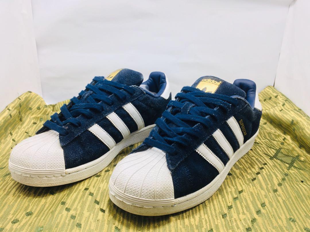 Adidas Navy Blue Suede, Men's Fashion, Footwear, Sneakers Carousell