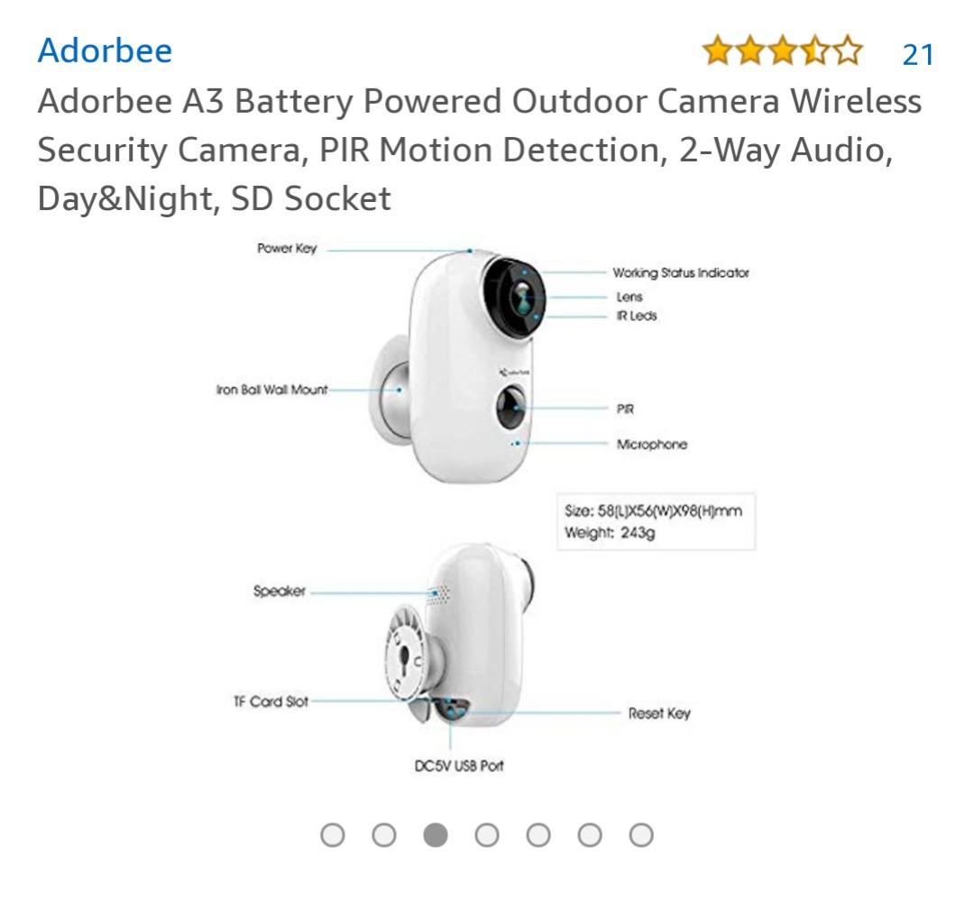 Adorbee outlet security camera