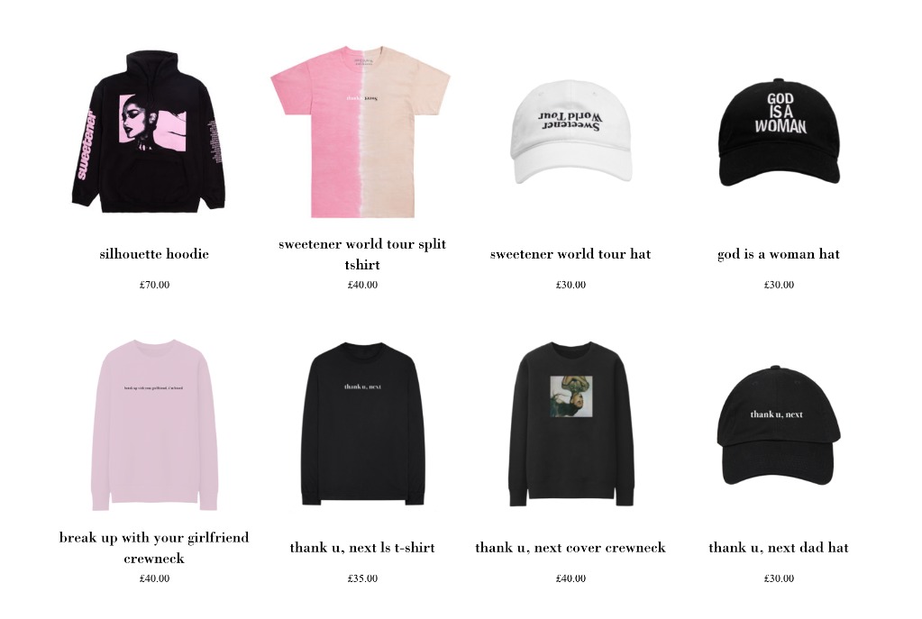 AUTHENTIC Ariana Grande Merchandise Preorders Women s Fashion