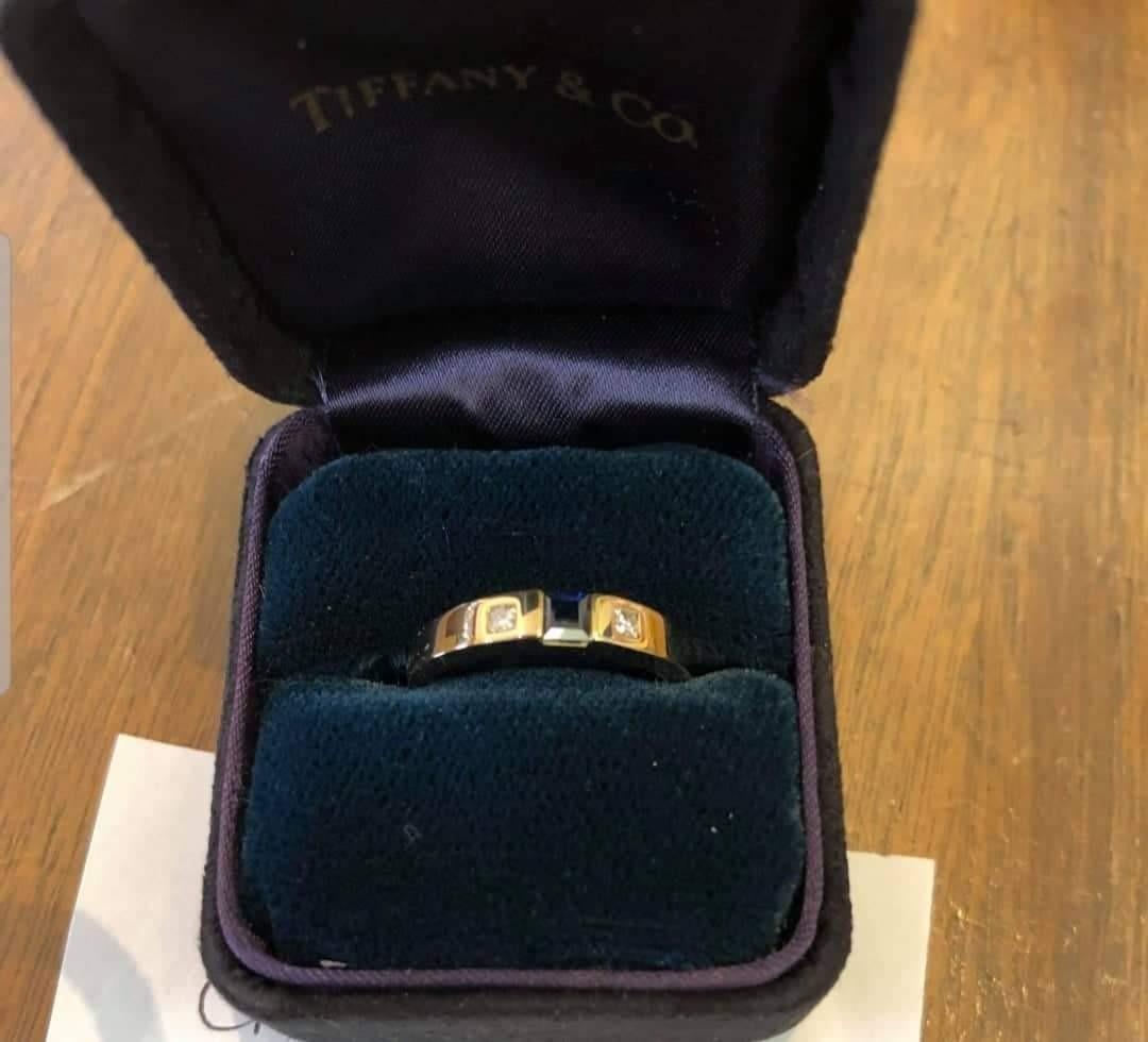 Authentic Tiffany Ring (Category: Luxury Accessories) located in Pasig City. Submitted by castlescollections (Listing ID 262528021, Image 1). Description: Authentic Tiffany & Co Ring 18K Solid Gold with real diamonds Size 7 with case In very good condition.