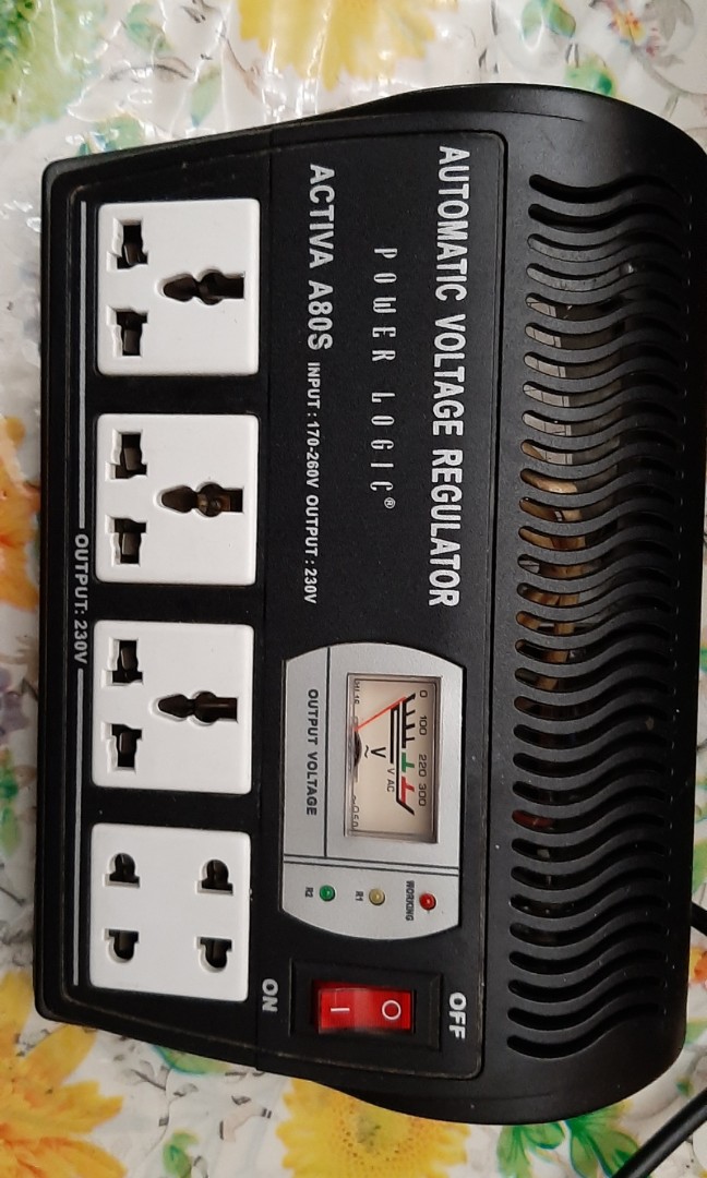 Automatic voltage regulator, TV & Home Appliances, Electrical, Adaptors & Sockets on Carousell