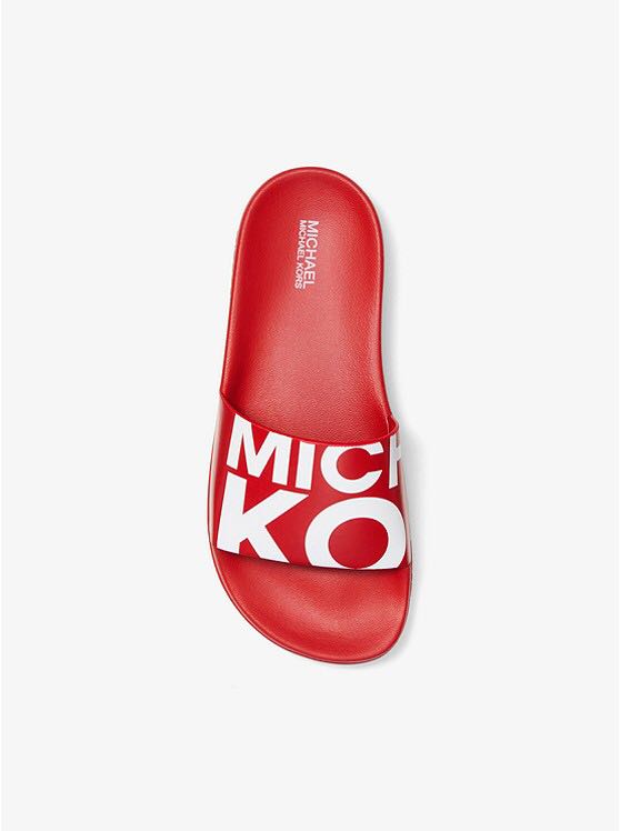 Bnew MICHAEL KORS Gilmore Slide, Red size 8, Women's Fashion, Footwear,  Flats & Sandals on Carousell