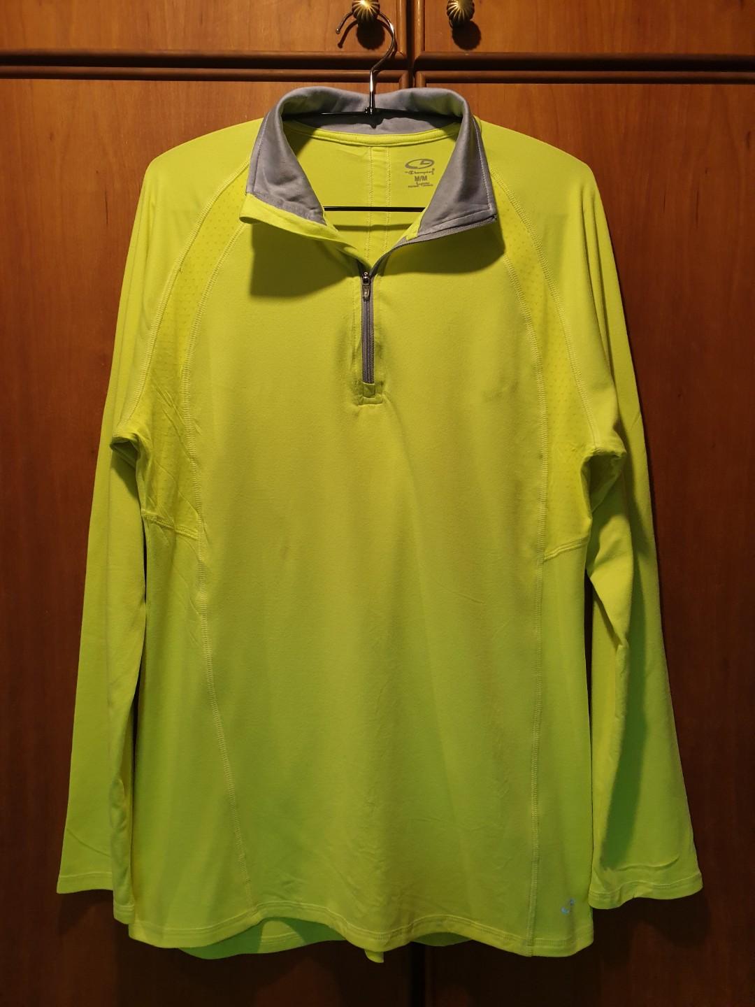 Champion lime yellow sweater Women s Fashion Tops Sleeveless on Carousell