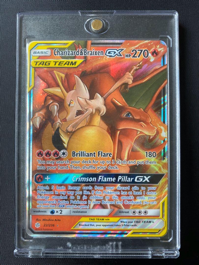 Charizard&Braixen Tag-Team GX/Cosmic Eclipse/Pokemon, Toys ...