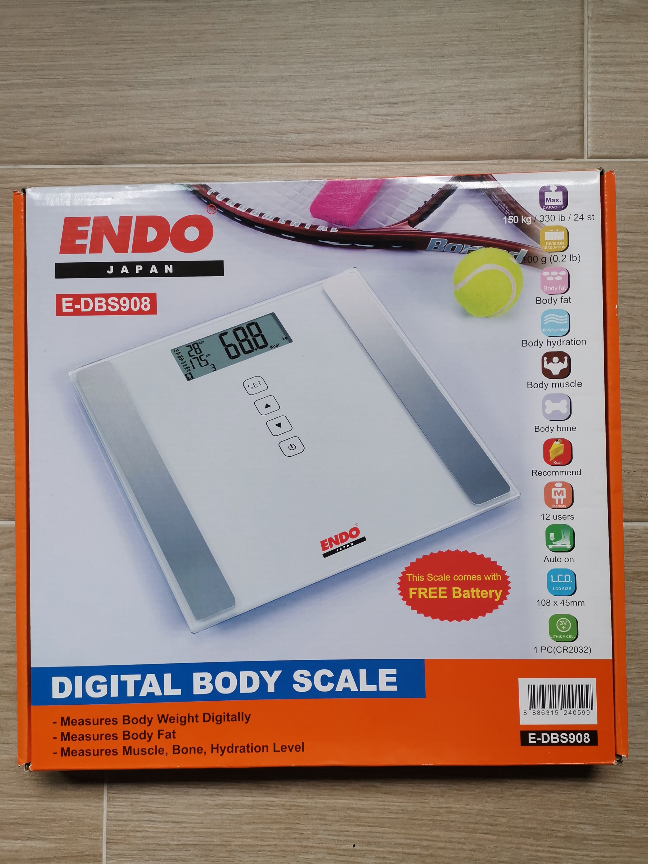 ENDO (Japan) Digital Weighing Scale (Bodyfat Analysis), Health
