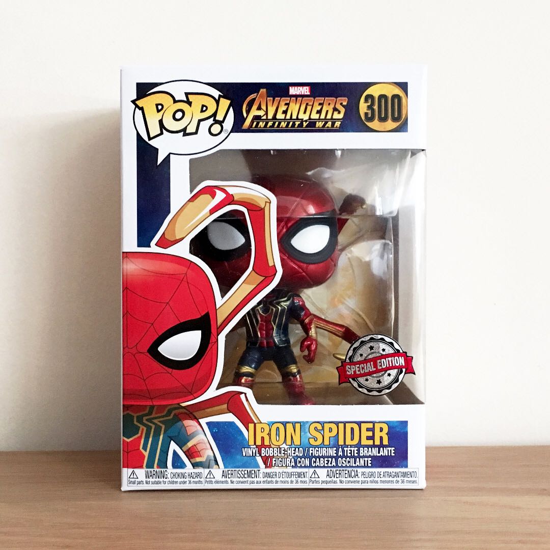 Iron spider pop vinyl with legs top