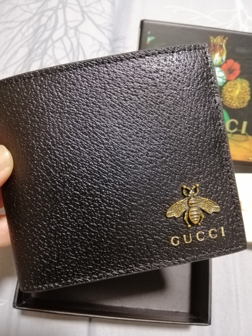 gucci mens bee wallet