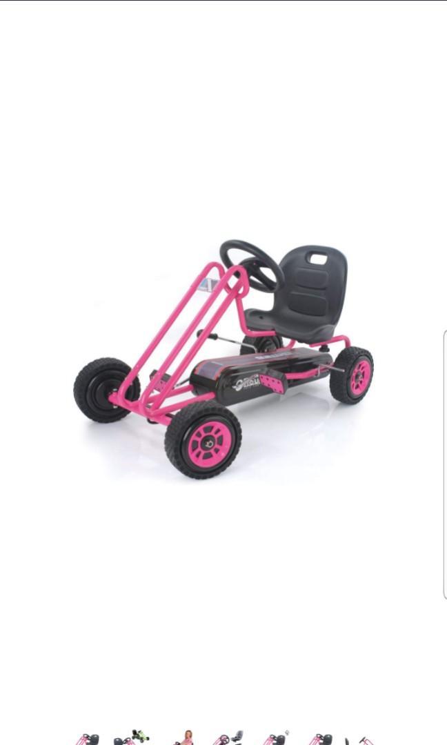 hauck lightning pedal go kart pink