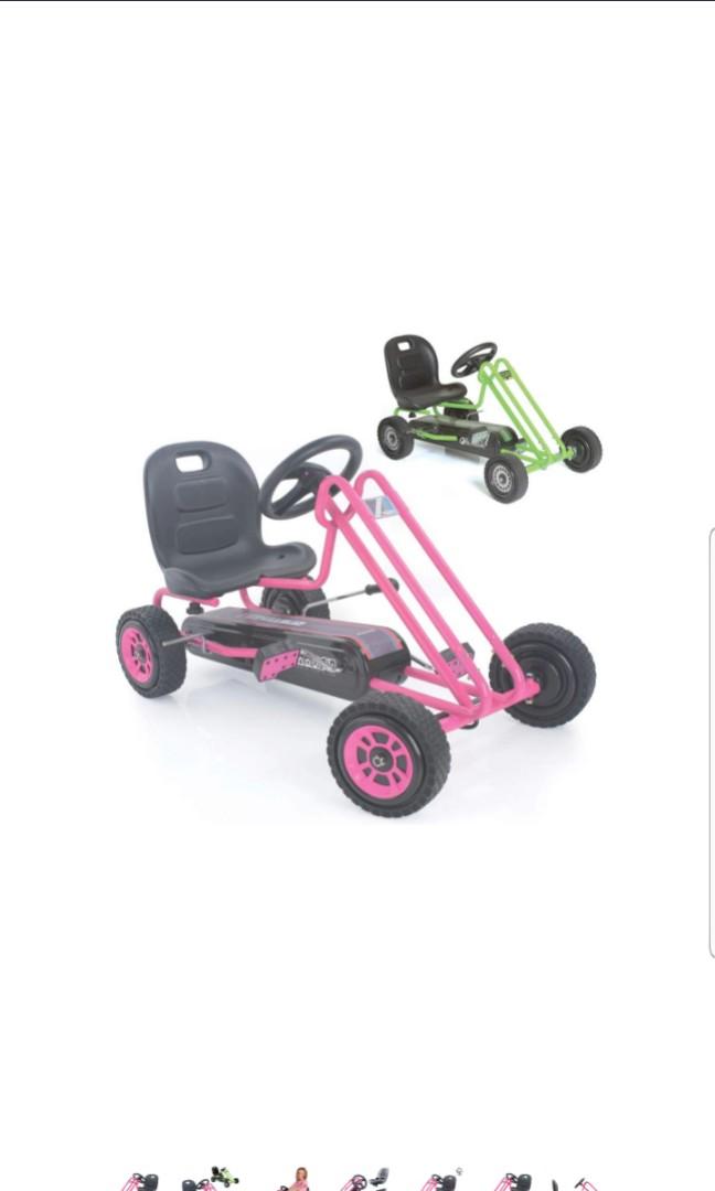hauck lightning go kart pink