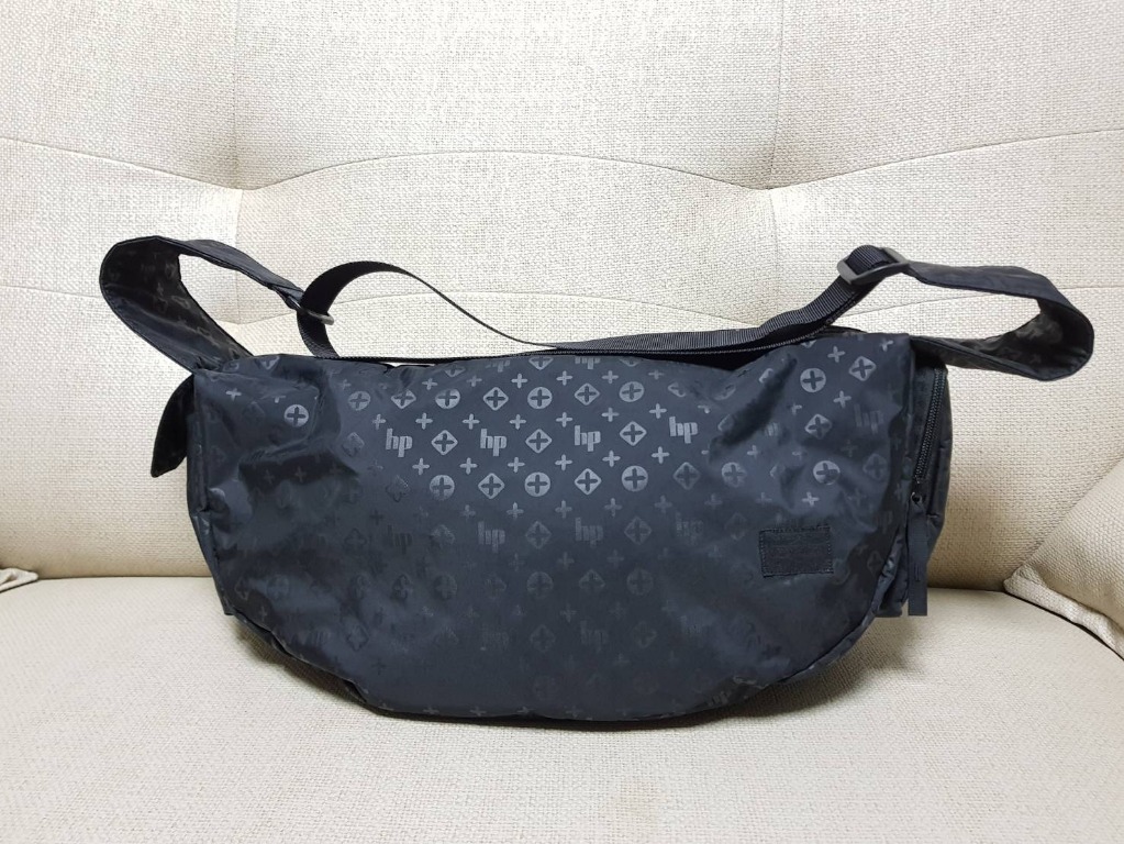 Head Porter Black Beauty monogram Zip Shoulder Bag(L) 側背