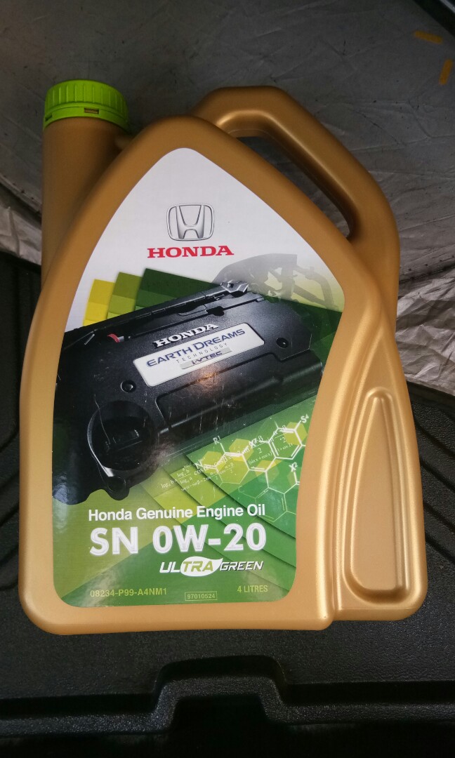 HONDA SN 0W-20 Honda Genuine Engine Oil Ultra Green 4 litres Original ...