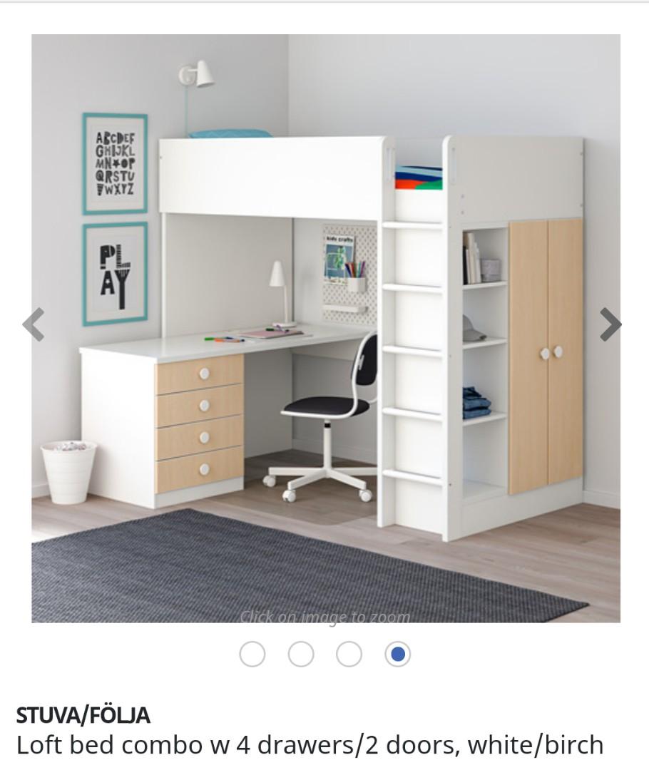 Stuva folja store loft bed