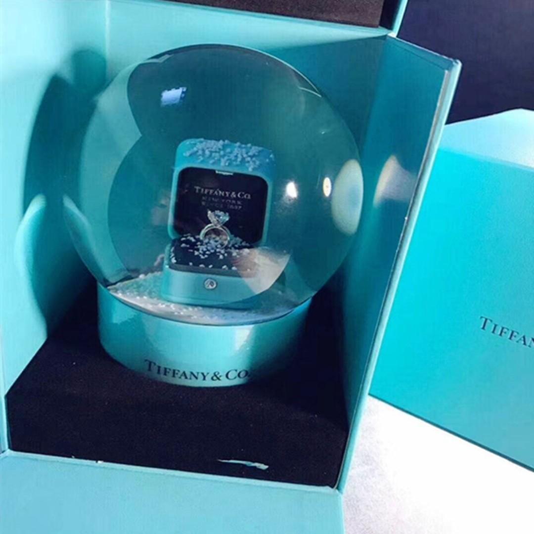 Tiffany & Co., Jewelry, Host Picktiffany Co Snow Globe Ring Box