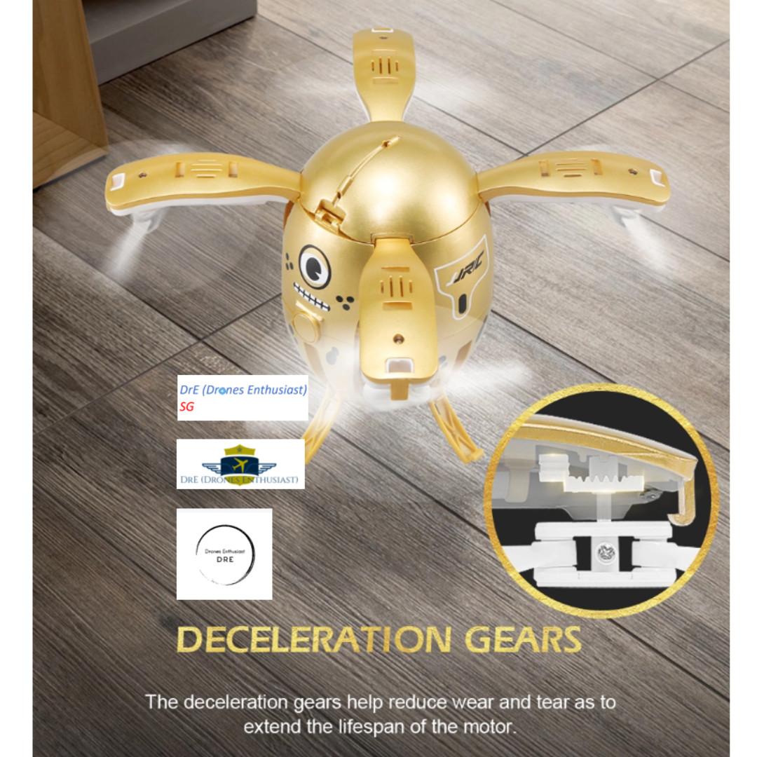 JJRC H65 RC Folding Drone Quadcopter. Tiny Mini GOLDEN EGG Shape UAV. Led Light 2.4g. G sensor Control Remote Control Toy