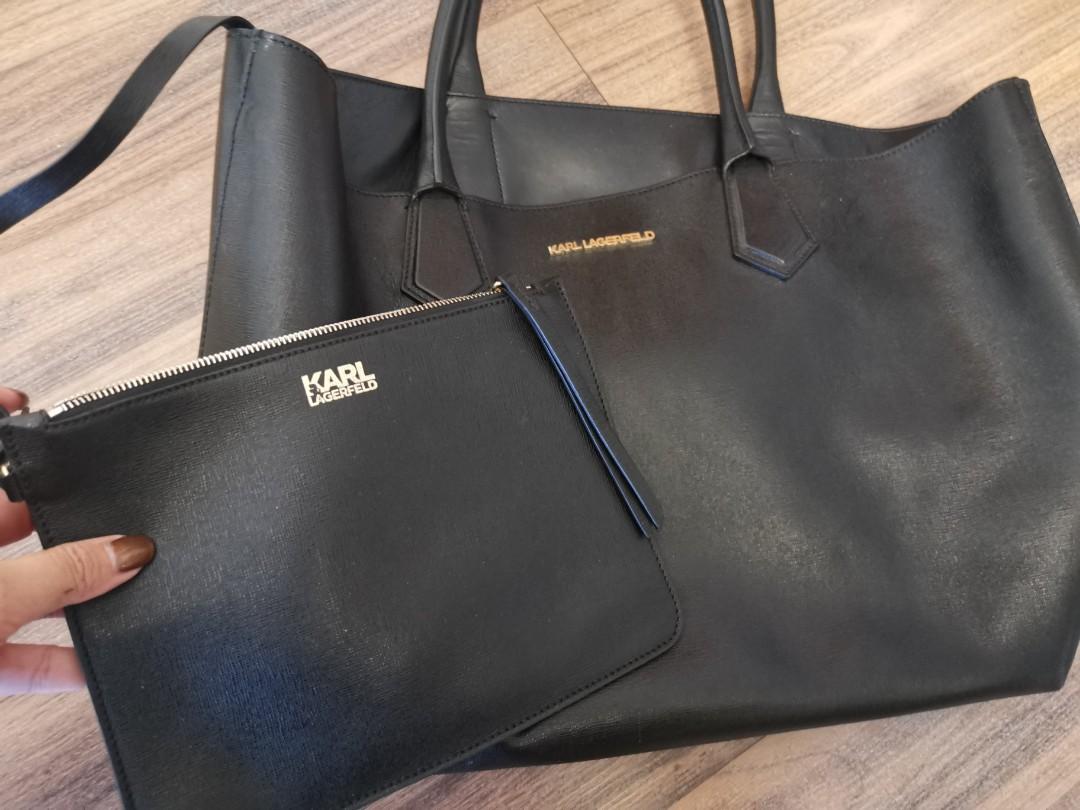 Karl Lagerfeld Leather Tote Bag