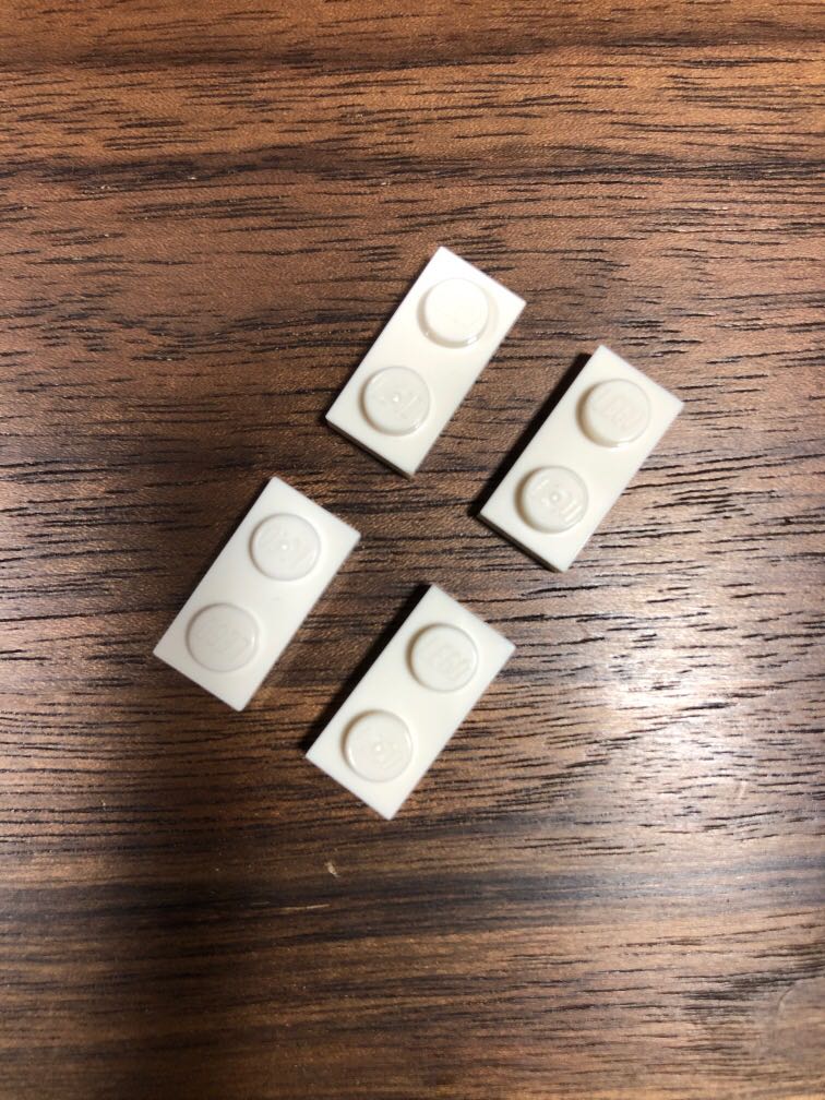 LEGO parts - 2x1 plate white, Hobbies & Toys, Toys & Games on Carousell