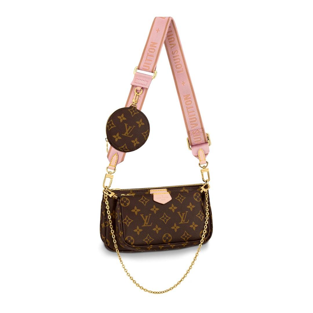 Louis Vuitton Monogram Canvas & Rose Clair Multi-Pochette Accessoires - Handbag | Pre-owned & Certified | used Second Hand | Unisex