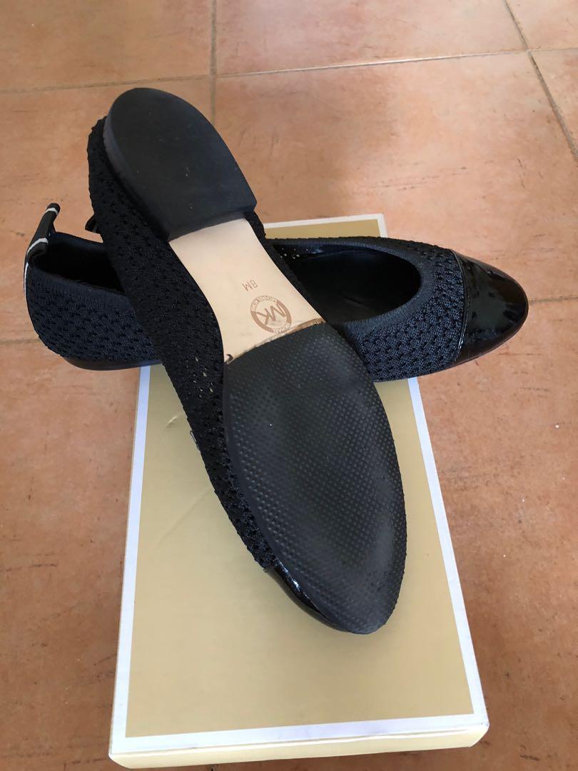 Vicky logo tape knit ballet flat outlet