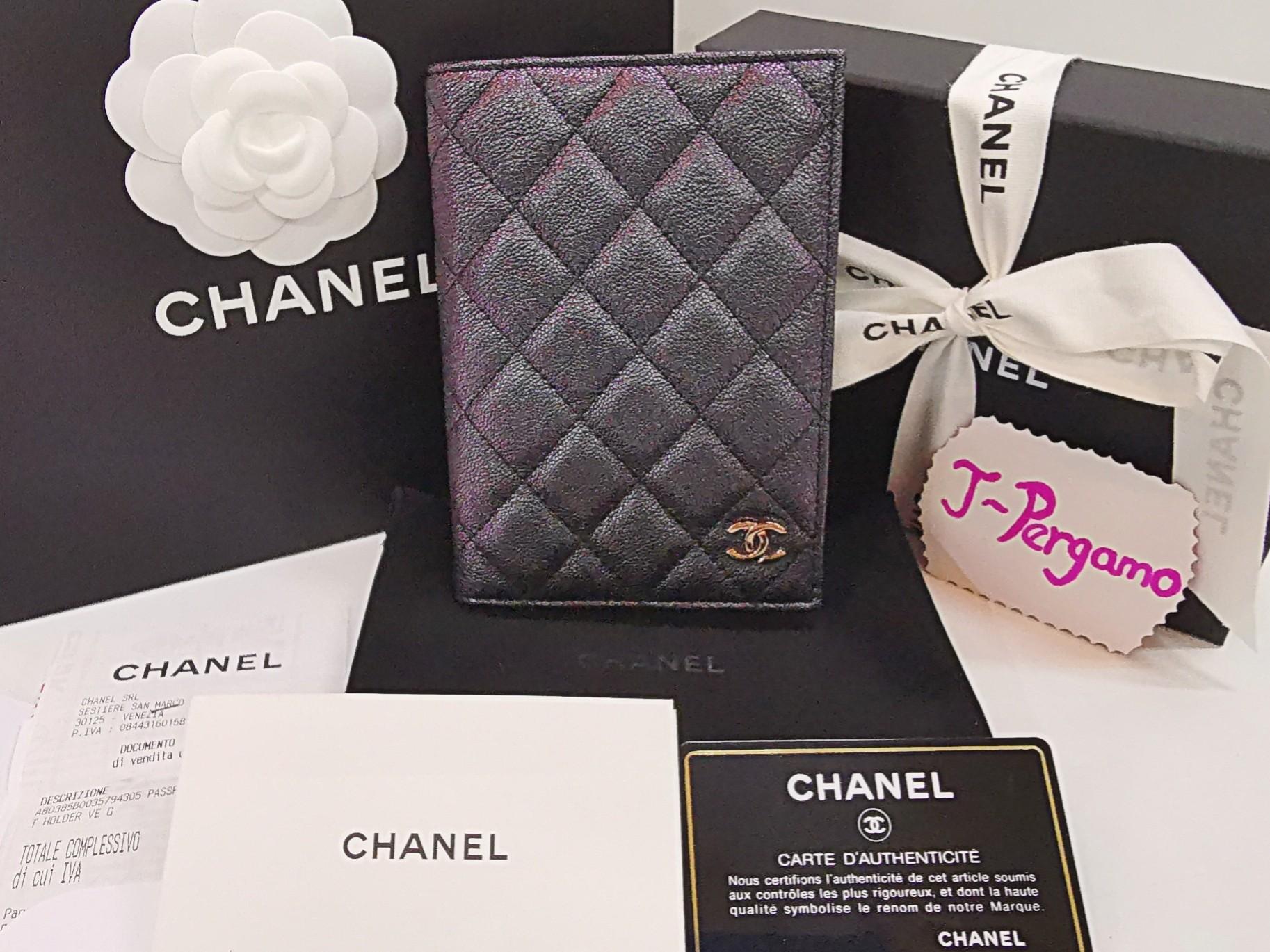 Chanel Iridescent Caviar Quilted Pink Passport Cover - LVLENKA Luxury  Consignment