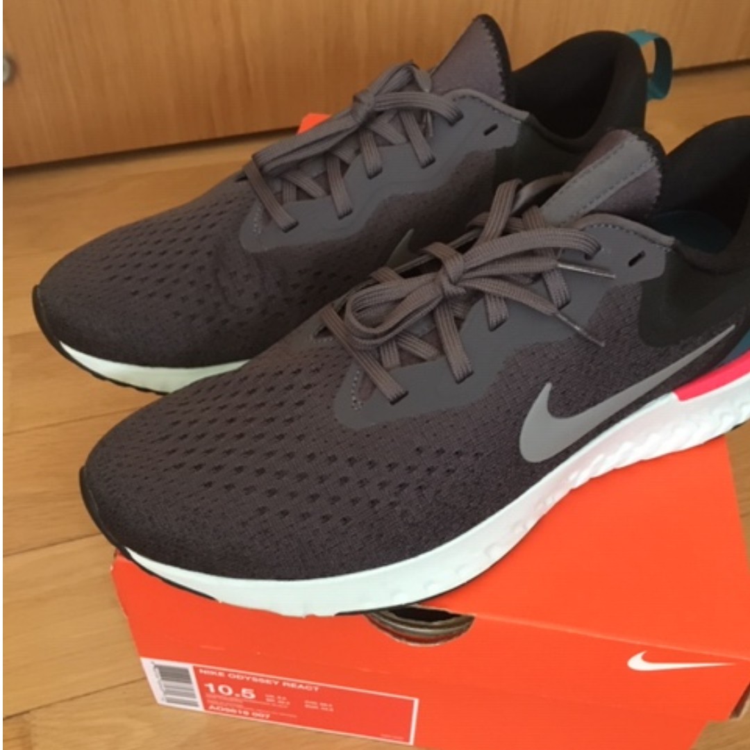 New Nike Odyssey React US Thunder Grey/Gunsmoke Black, Men's Sneakers on Carousell