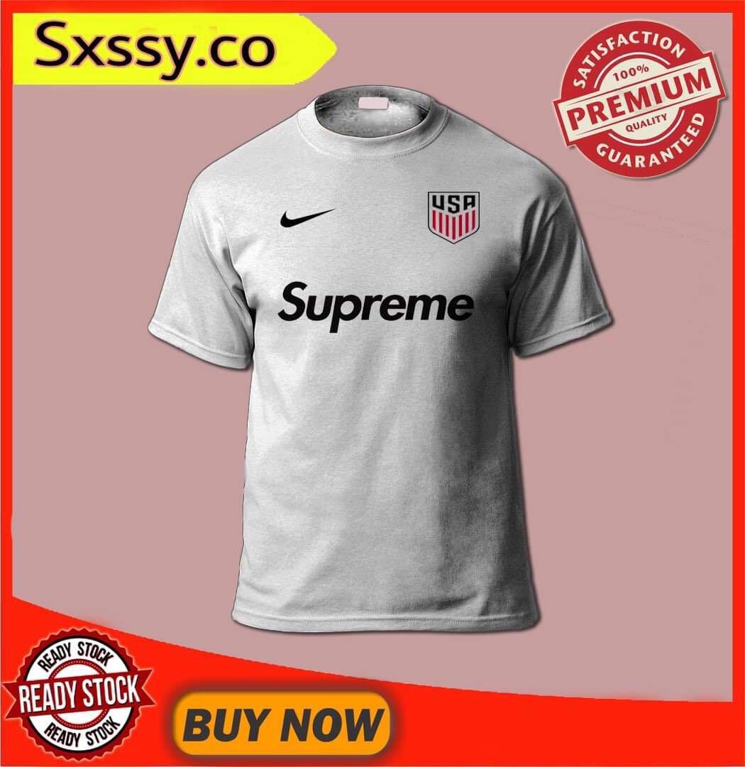 Nike X Supreme X USA Soccer Club T-shirt, Men's Fashion, Clothes