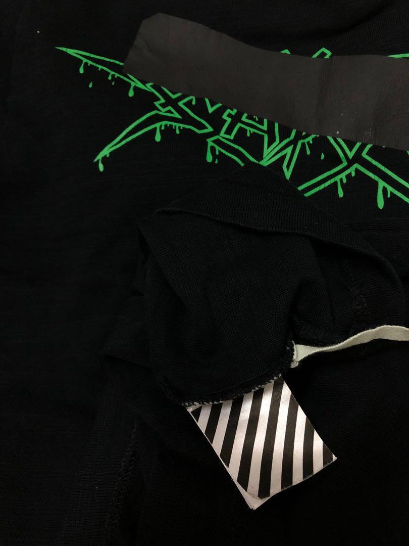 Off white rock mirror tee Men s Fashion Tops Sets Tshirts